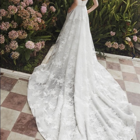 Calle Blanche Lennon Strapless Belted Wedding Gown Altered - Picture 12 of 13